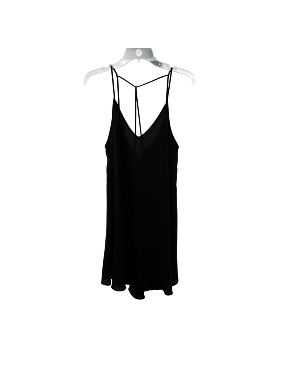 Lush Womens Black Slip Dress Spaghetti Straps Size Large